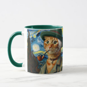 Caneca Fantasy Cute Van Gogh Hat