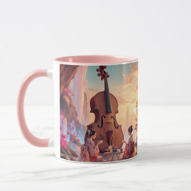 Caneca Fantasy Cute Violin Girls Tea (Esquerda)