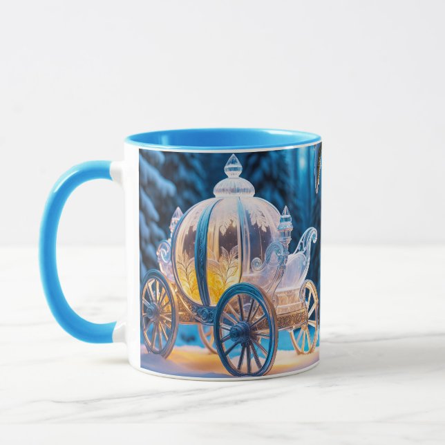Caneca Fantasy Cute Vivid Carruagem de Gelo Winter (Esquerda)