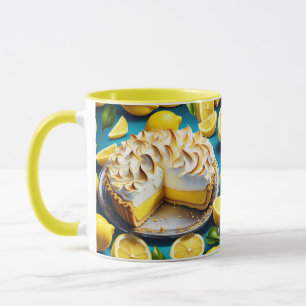Caneca Fantasy Cute Vivid Lemon Meringue Pie