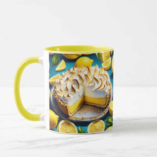 Caneca Fantasy Cute Vivid Lemon Meringue Pie (Esquerda)