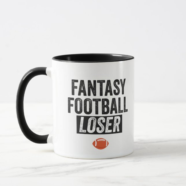 Caneca Fantasy Futebol perdedor Engraçado Presente de Fut (Esquerda)