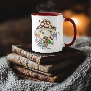 Caneca Fantasy Mouse House Floral