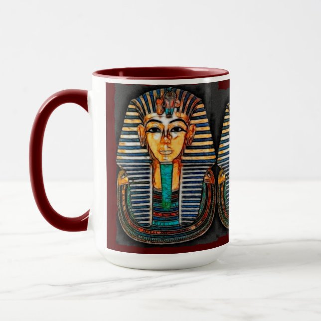 Caneca Faraó Egípcio Antigo Tutankhamen (Esquerda)