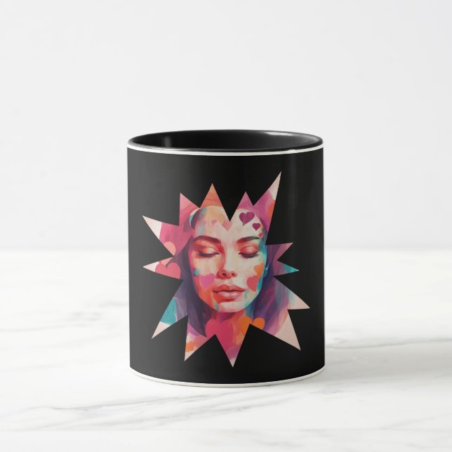 Caneca Farbenfrohe Frauenkunst Mehr als nur ein Tasse (Centro)