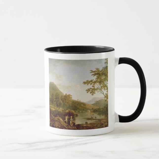 Caneca Farelo do Dinas de Llangollen, 1770-71 (óleo em (Direita)