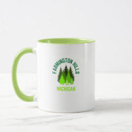 Caneca Farmington Colinas Michigan Home Coffee Mug