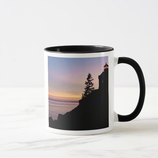 Caneca Farol de Bass Harbor na Ilha Mt. Desert, (Direita)