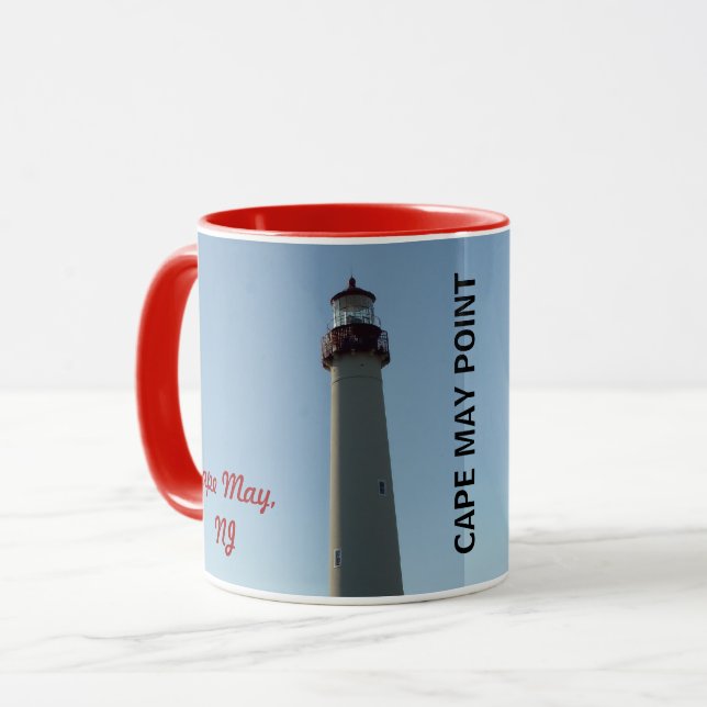 Caneca Farol em Cape May Point, NJ (Frente Esquerda)
