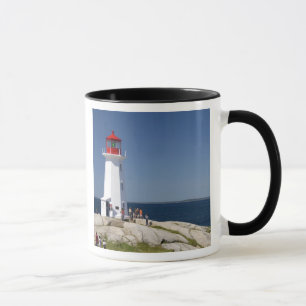 Caneca Farol na Cove da Peggy, Nova Escócia, Canadá.