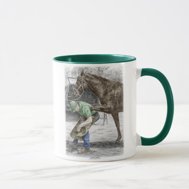 Caneca Farrier Blacksmith Shoeing Horse (Direita)
