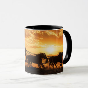 Caneca Fase do Cowgirl Stagecoach Country Western