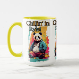Caneca Fashionable Panda Art | Diversão e Whimsical