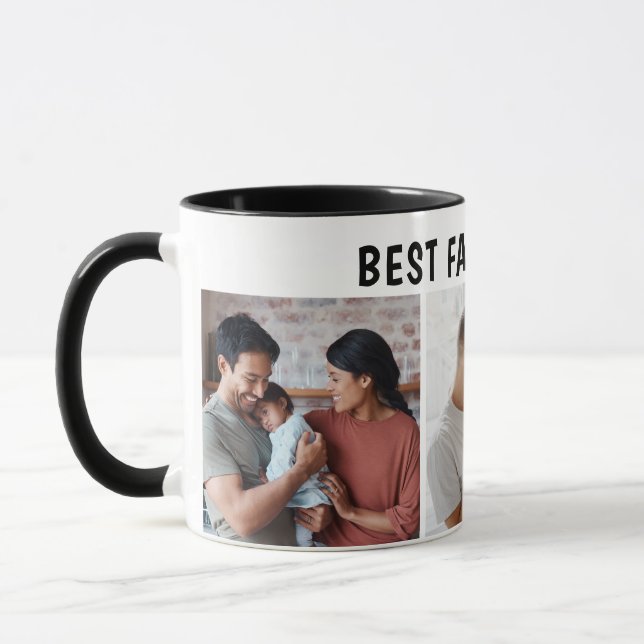 Caneca Father Photo Collage Custom Giant (Esquerda)