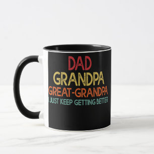 Caneca Fathers Day Gift from Grandkids Dad Grandpa Great