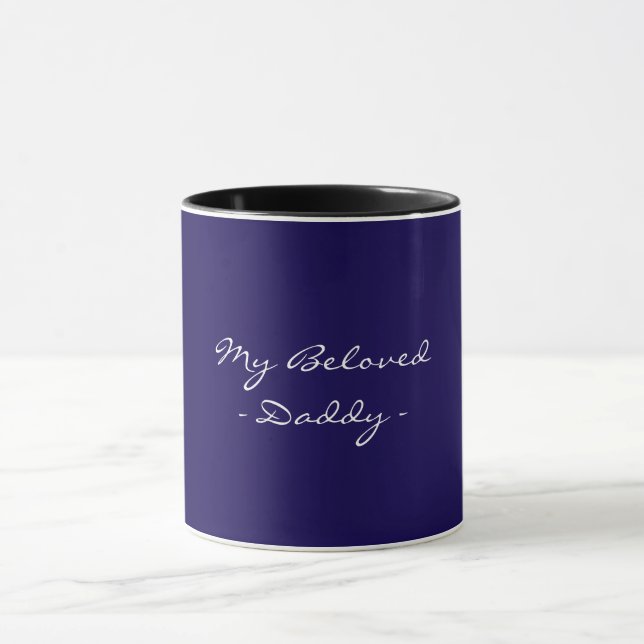 Caneca Fathers Day,My Beloved Daddy,Modern , Simple Espre (Centro)