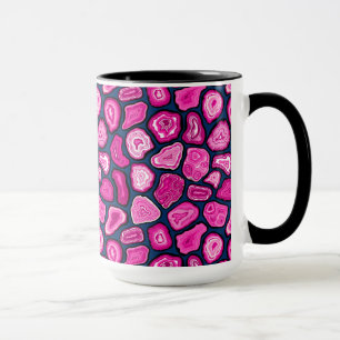 Caneca Fatias de agata rosa