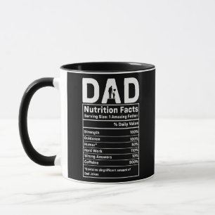 Caneca Fatos De Nutrição Do pai Para O Pai Pai No Dia de