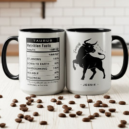 Caneca Fatos de Nutrição do Signo de Touro Astrologia