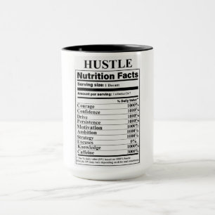 Caneca Fatos de Nutrição Hustle