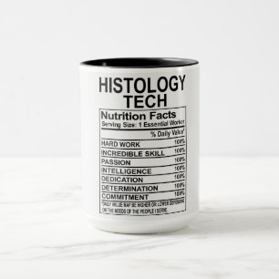 Caneca Fatos de Nutrição Tecnológica da Histologia