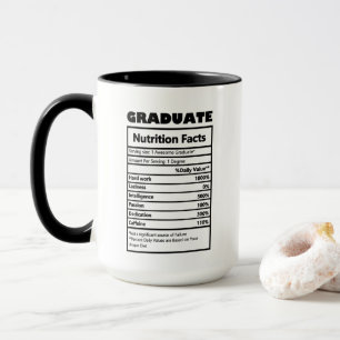 Caneca fatos legal de diversão Formando