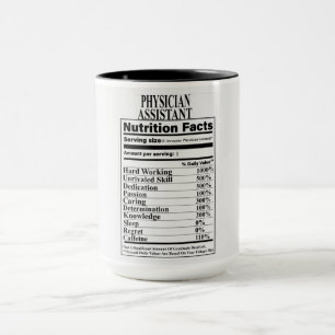 Caneca Fatos Nutricionais Auxiliares Médicos
