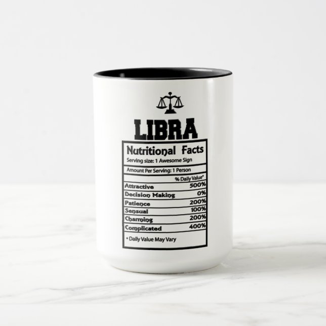 Caneca Fatos Nutricionais da Libra (Centro)