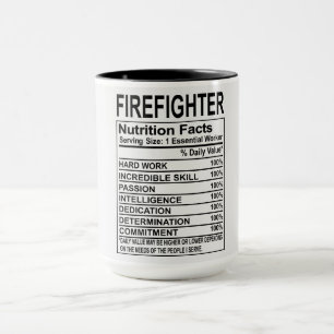 Caneca Fatos Nutricionais de Bombeiro