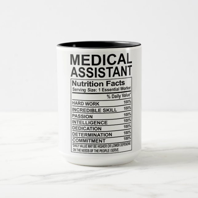 Caneca Fatos Nutricionais do Assistente Médico (Centro)
