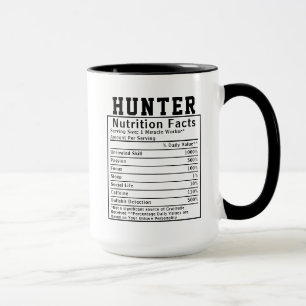 Caneca Fatos Nutricionais do Caçador Divertido Entusiasta
