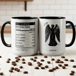 Caneca Fatos Nutricionais do Signo de Virgem Astrologia