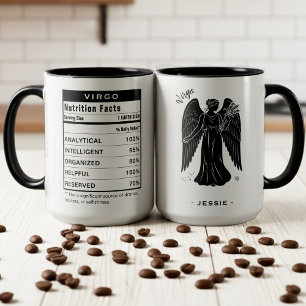 Caneca Fatos Nutricionais do Signo de Virgem Astrologia