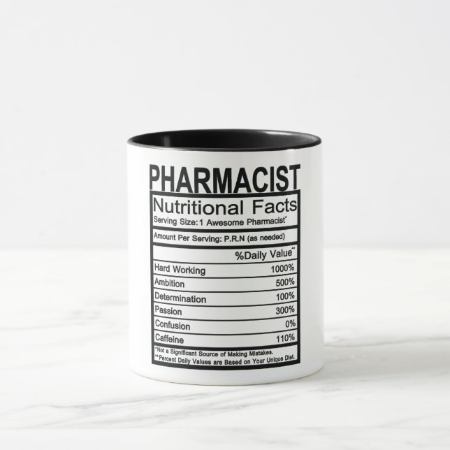 Caneca Fatos Nutricionais Farmacêuticos (Centro)