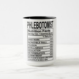 Caneca Fatos Nutricionais Flebotomistas