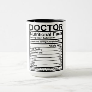Caneca Fatos Nutricionais Médicos