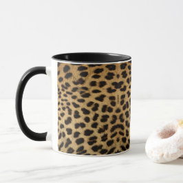 Caneca Faux Cheetah Skin