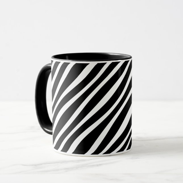 CANECA FAUX ZEBRA STRIPE BOLD IMPRESSÃO (Frente Esquerda)
