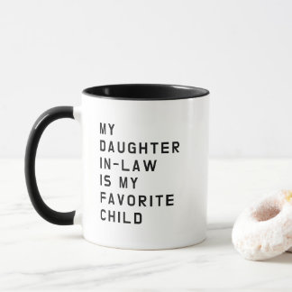 Caneca Favorite Daughter-in-Law Mug Funny Family Gift