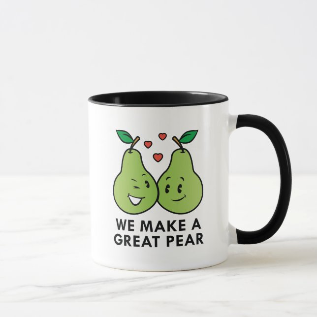 Caneca Fazemos Um Excelente De Pear (Direita)