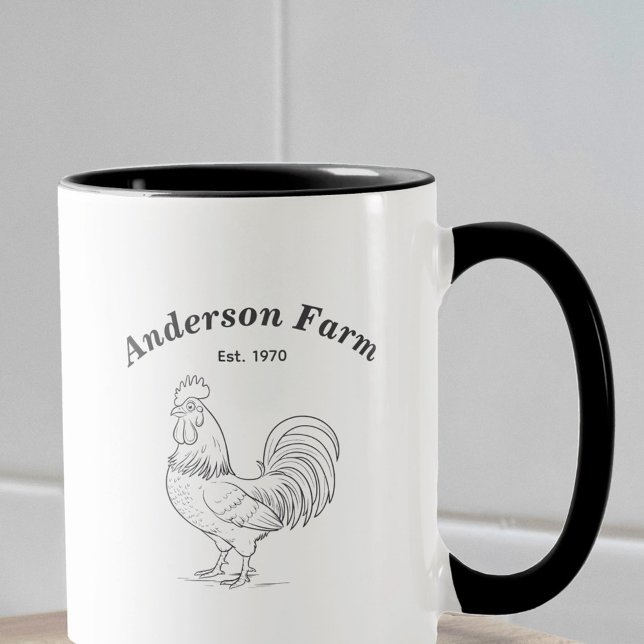 Caneca Fazenda (Farm Rooster Mug)