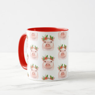 Caneca Fazenda de Férias Rosa Rosa-Rosa-Rosa-Natal