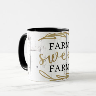 Caneca Fazenda Doce Fazenda Branco Madeira País Casa de C