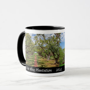 Caneca Fazenda Oak Alley, Louisiana - Árvores de Carvalho