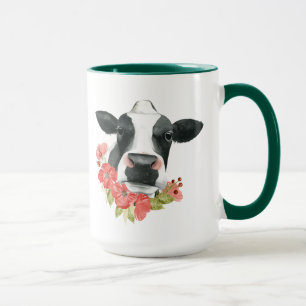 Caneca Fazenda - Vaca com Flores