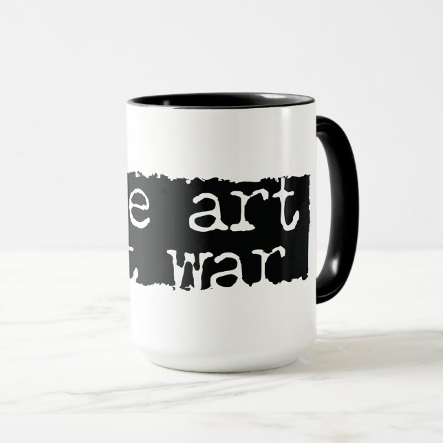 Caneca Fazer Arte, Não Guerra (Frente Esquerda)