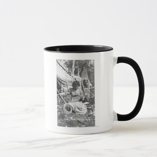 Caneca Fazer de Mulher do Alasca Fotografia (Direita)