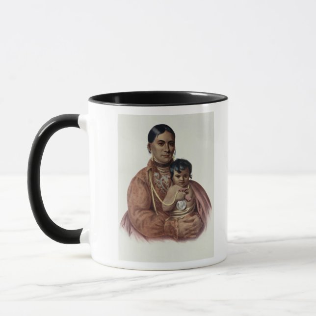 Caneca Fazer-Hon-Vai, uma mulher de Osage (Esquerda)