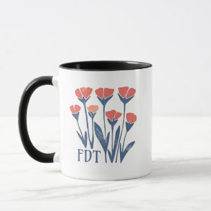 Caneca FDT Floral Wreath Feminina Subtil Boho Anti-Trump