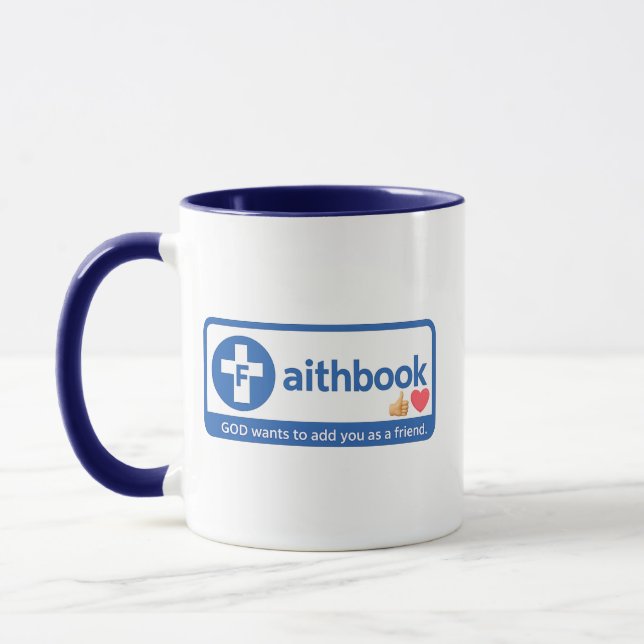 Caneca Fé - Amigo - Cristão (Esquerda)
